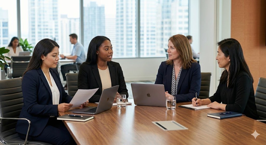 Equipo de asesores AAA PROTEC en reunión
